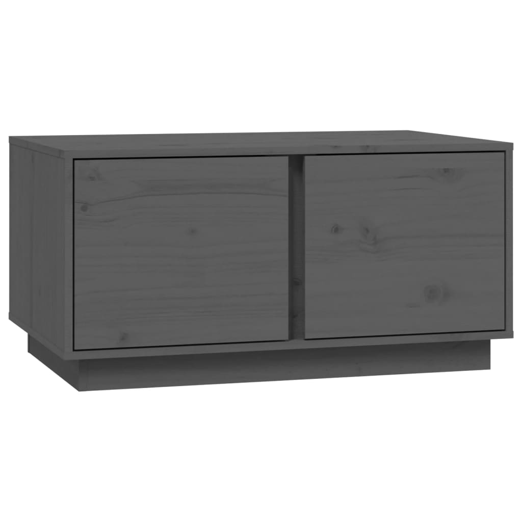 Coffee Table Grey 80x50x40 cm Solid Wood Pine