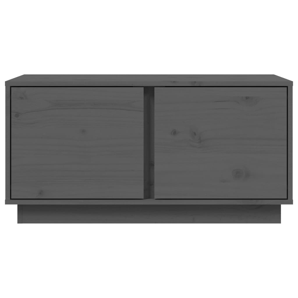 Coffee Table Grey 80x50x40 cm Solid Wood Pine
