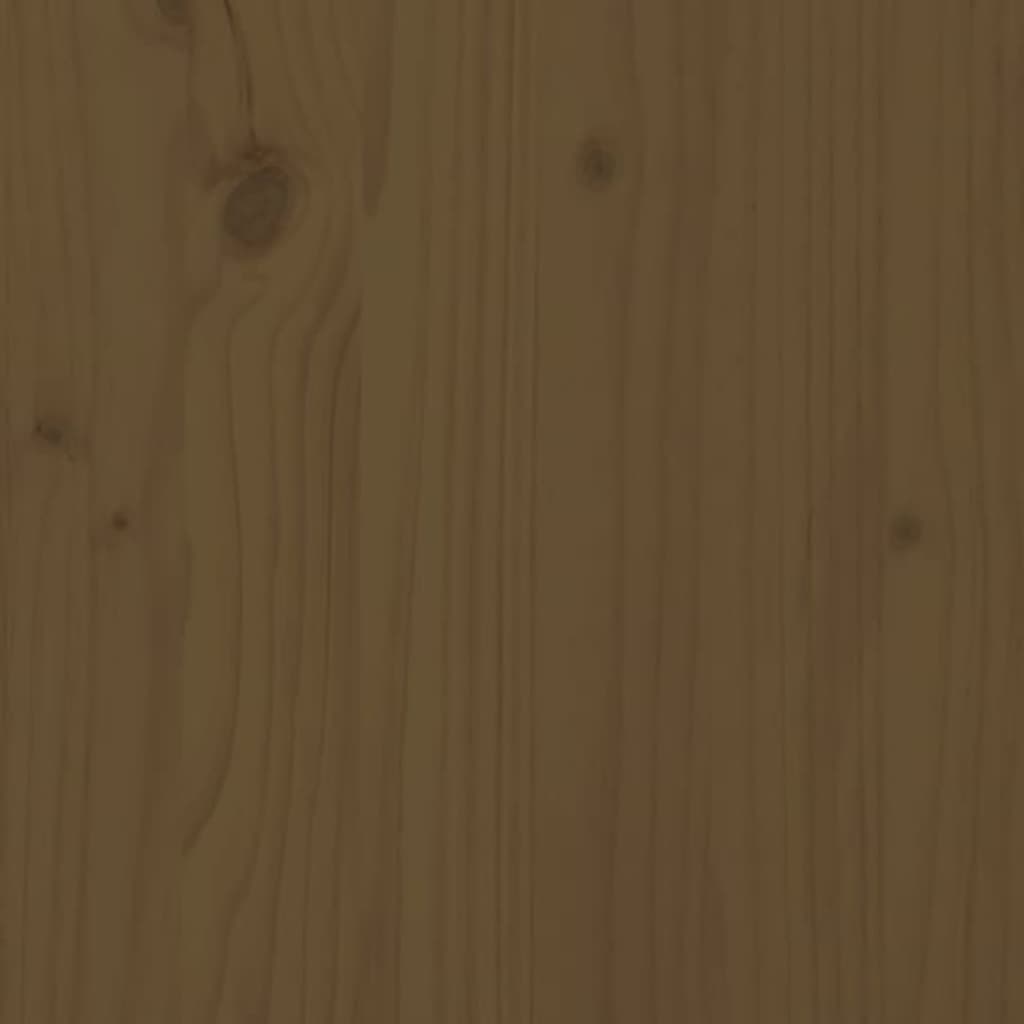 3 Piece Garden Box Set Honey Brown Solid Wood Pine