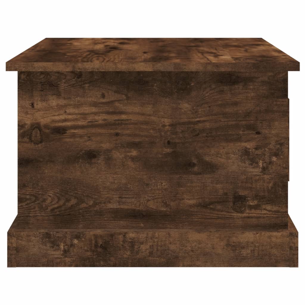 Coffee Table Smoked Oak 50x50x35 cm Engineered Wood