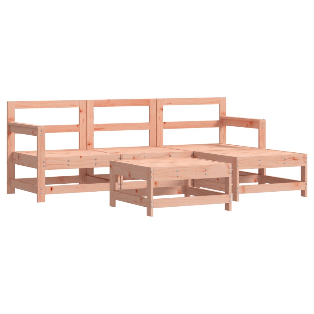 5 Piece Garden Lounge Set Solid Wood Douglas