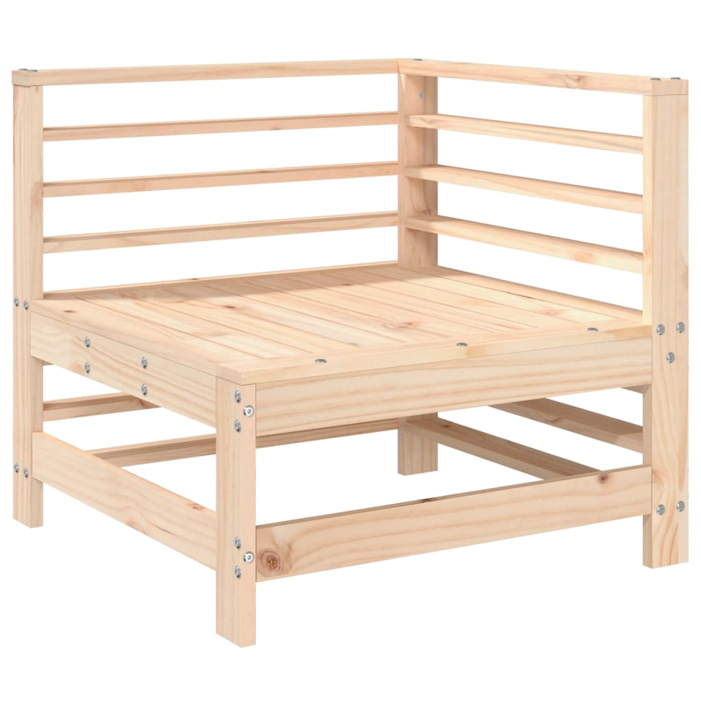 5 Piece Garden Lounge Set Solid Wood Pine