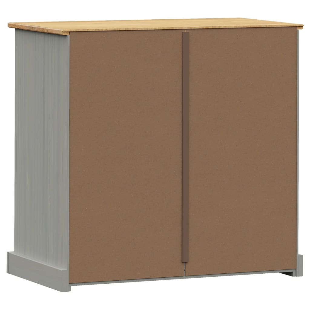 Chest of Drawers VIGO Grey 80x40x76 cm Solid Wood Pine