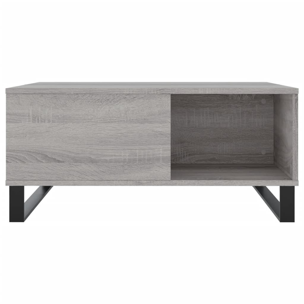 Coffee Table Grey Sonoma 80x80x36.5 cm Engineered Wood