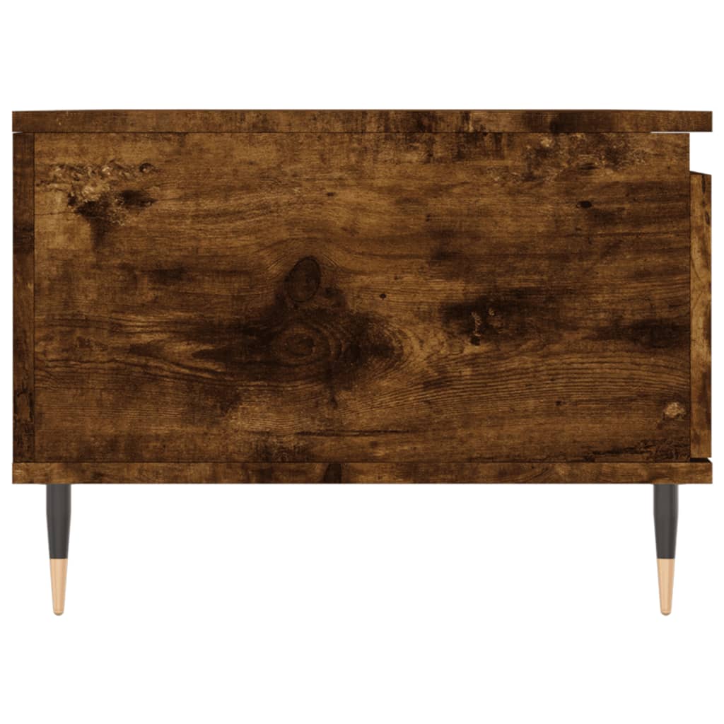 Coffee Table Smoked Oak 90x50x36.5 cm Engineered Wood