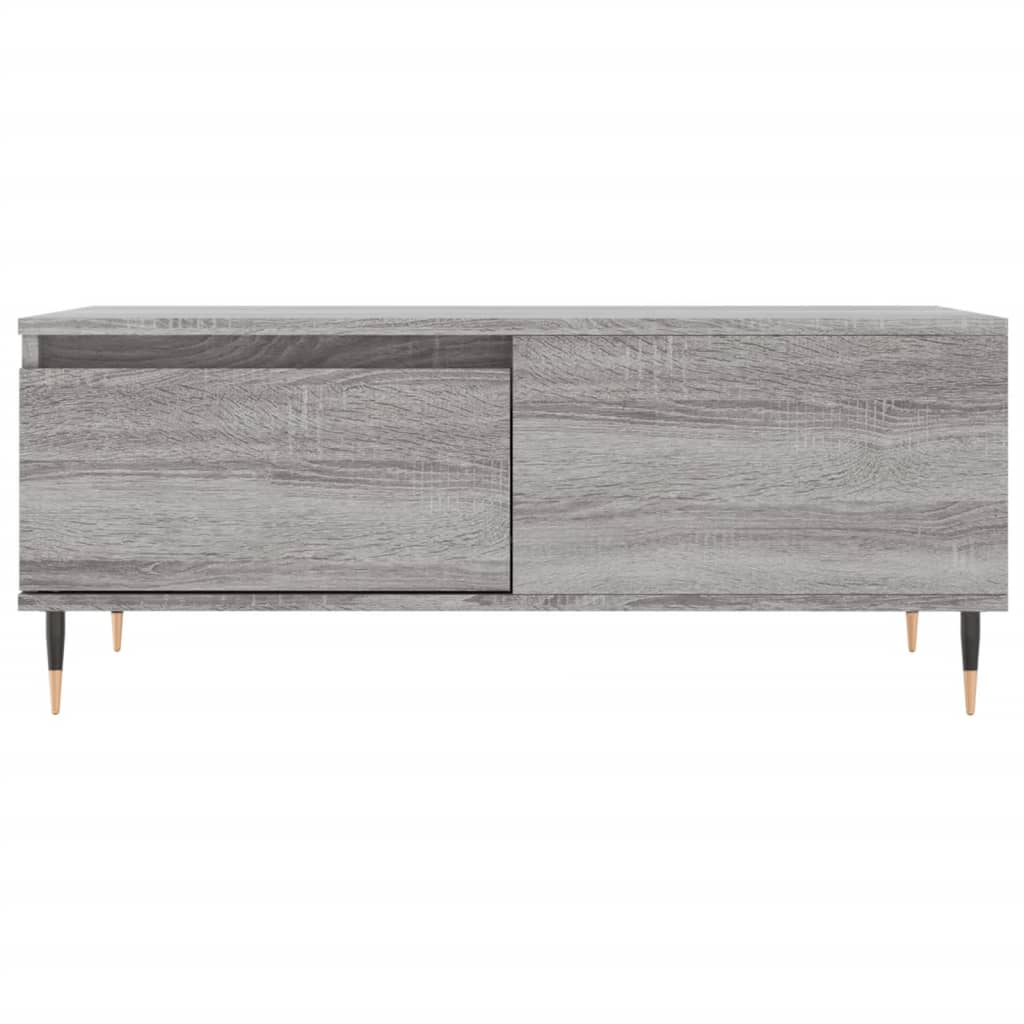 Coffee Table Grey Sonoma 90x50x36.5 cm Engineered Wood
