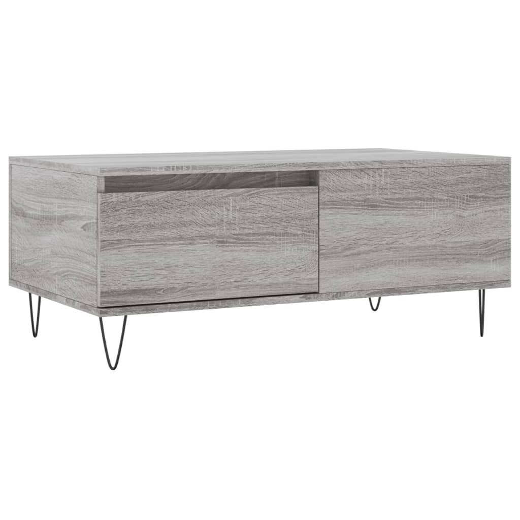 Coffee Table Grey Sonoma 90x50x36.5 cm Engineered Wood