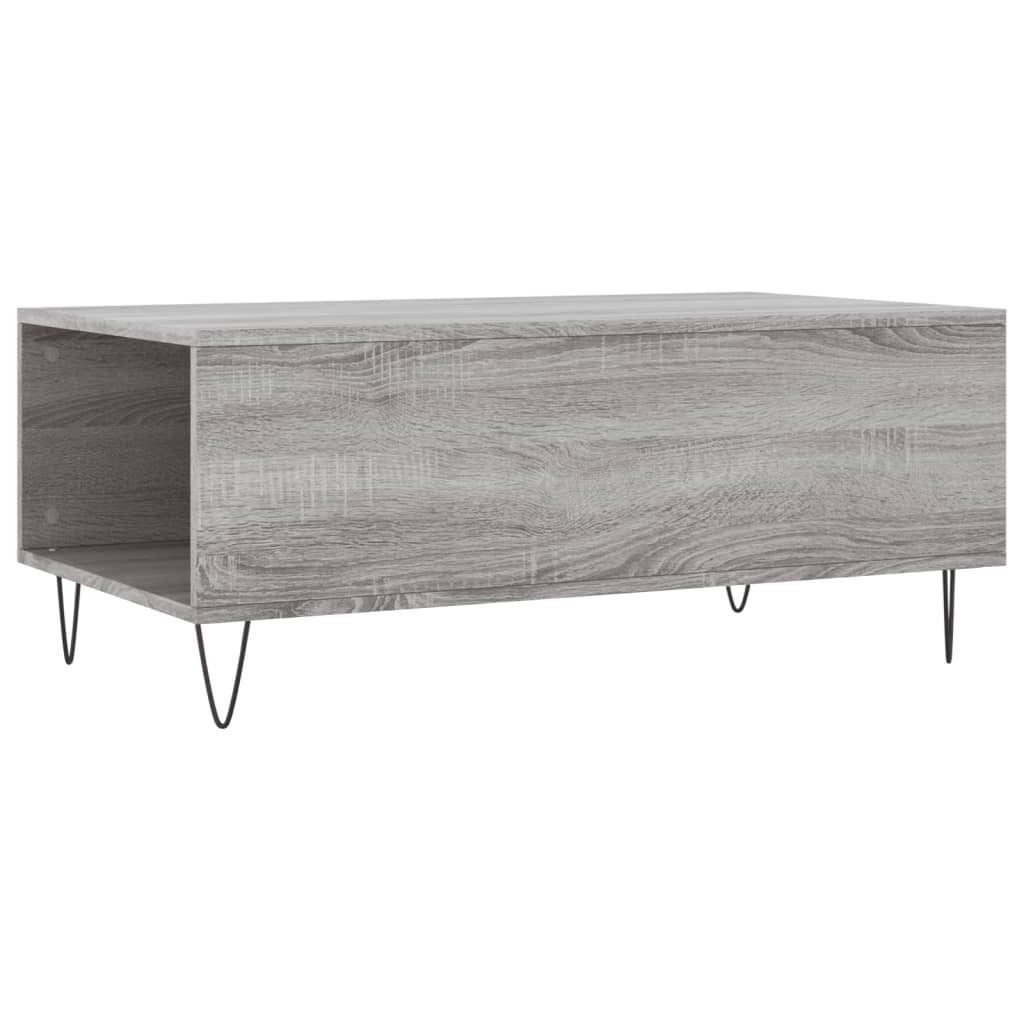 Coffee Table Grey Sonoma 90x50x36.5 cm Engineered Wood