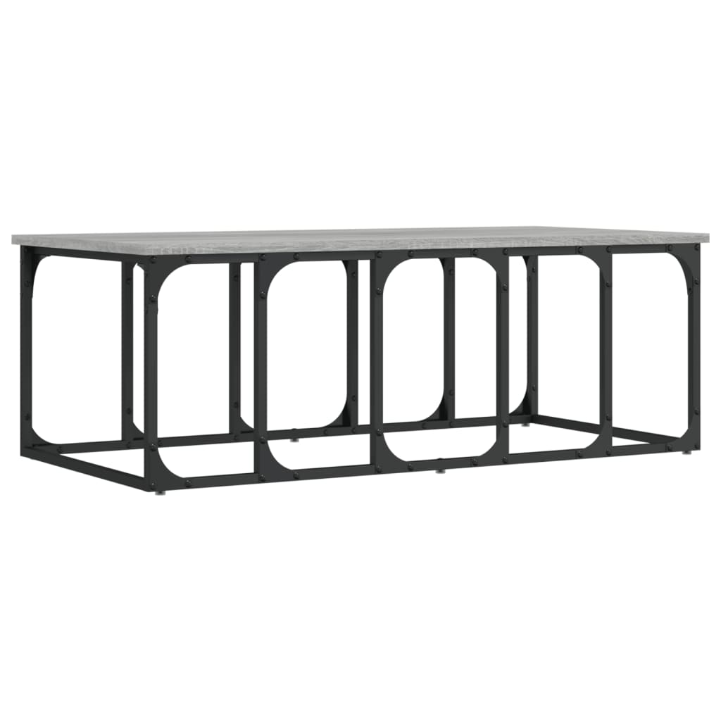 Coffee Table Grey Sonoma 100x50x35.5 cm Engineered Wood