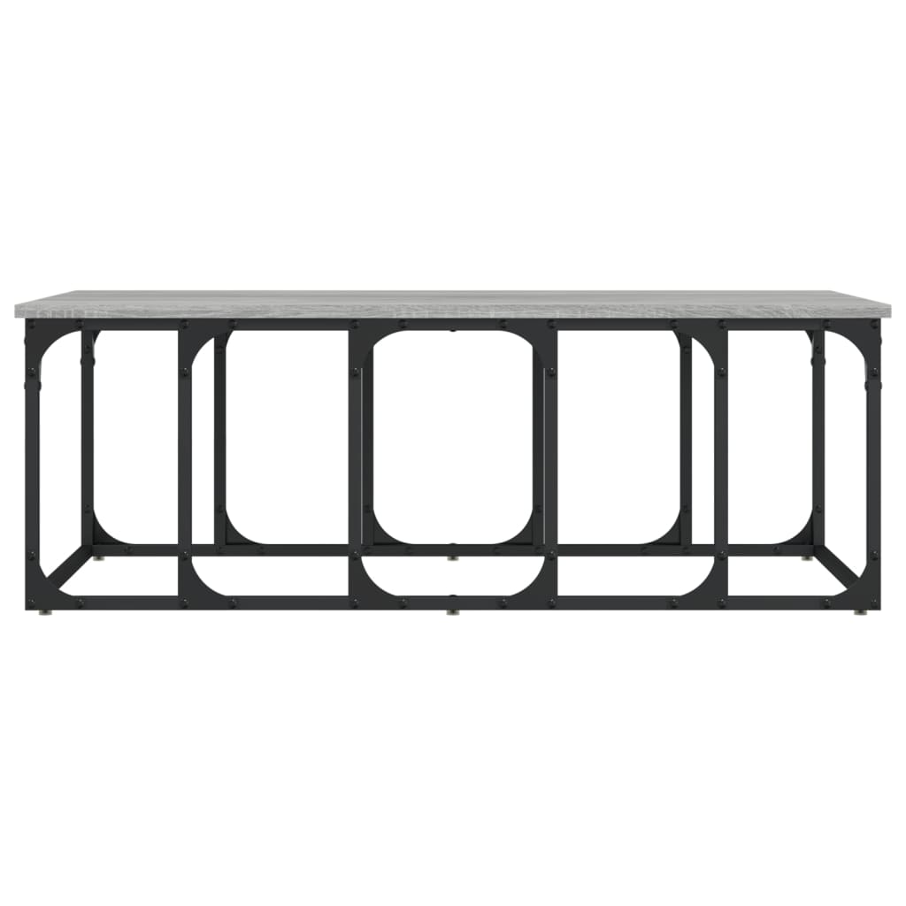 Coffee Table Grey Sonoma 100x50x35.5 cm Engineered Wood