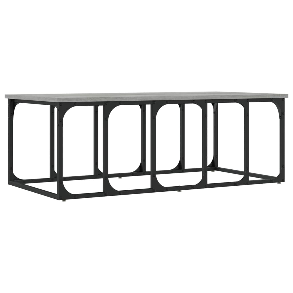 Coffee Table Grey Sonoma 100x50x35.5 cm Engineered Wood