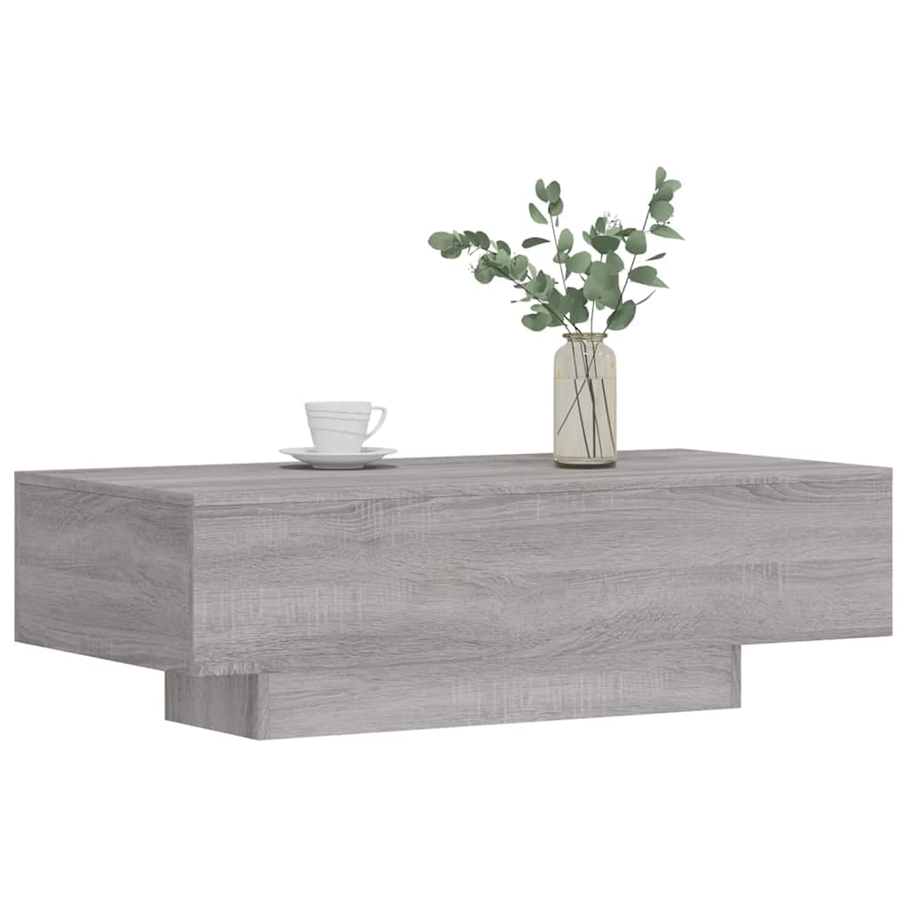 Coffee Table Grey Sonoma 100x49.5x31 cm Engineered Wood
