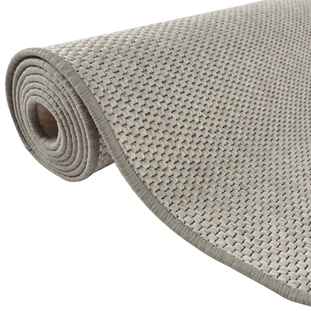 Carpet Runner Sisal Look Taupe 80x200 cm
