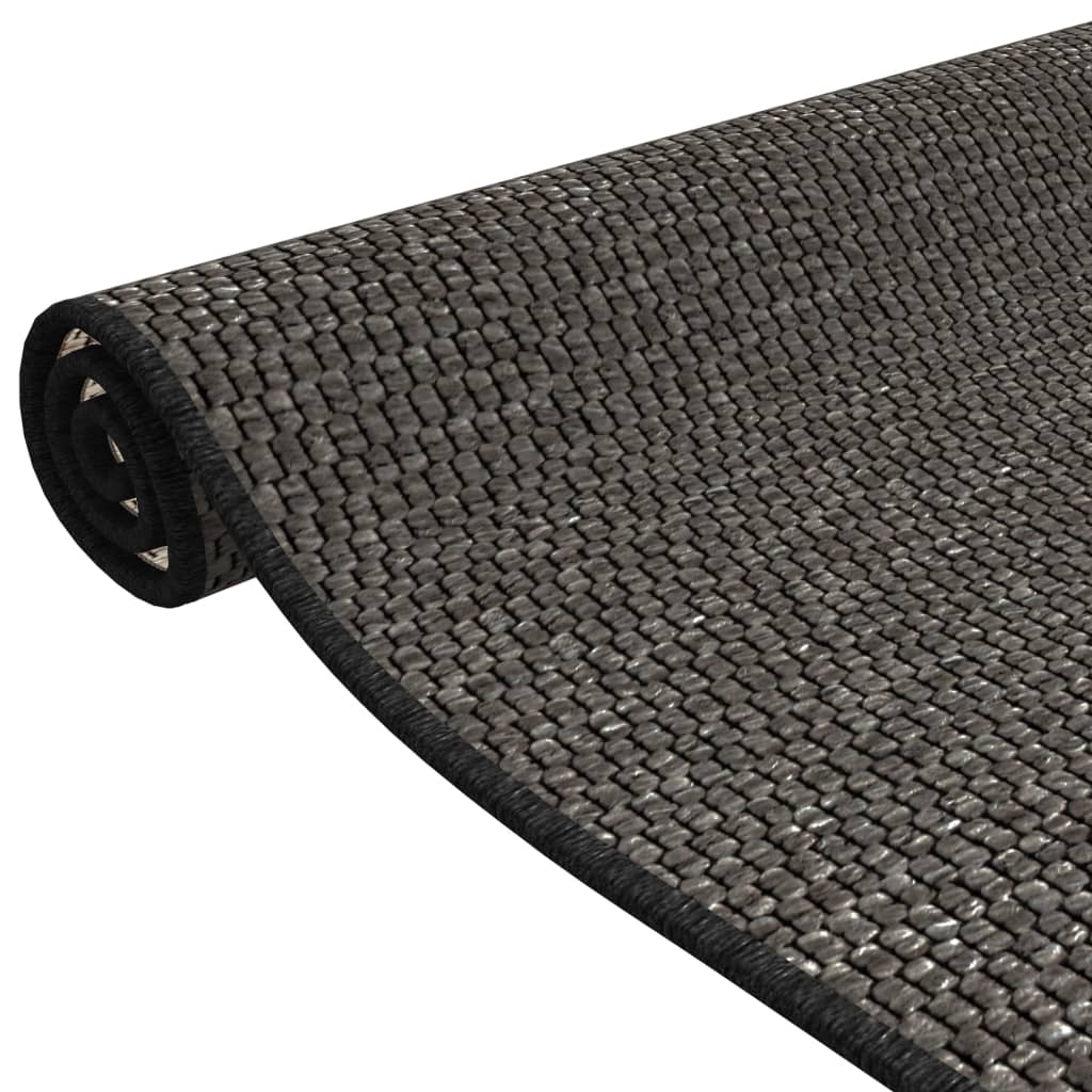 Carpet Runner Sisal Look Anthracite 50x150 cm