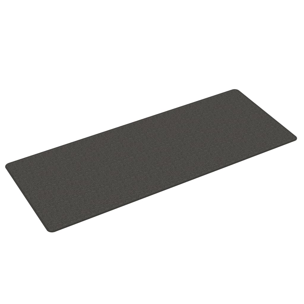 Carpet Runner Sisal Look Anthracite 80x200 cm