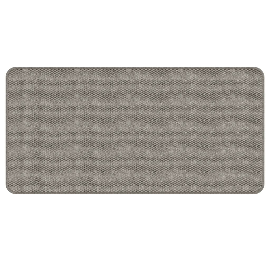 Carpet Runner Sisal Look Silver 50x100 cm