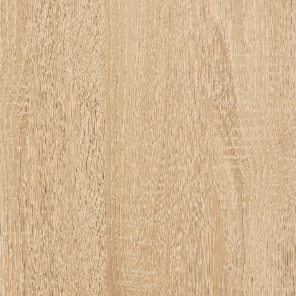 3-Tier Wall Shelf Sonoma Oak 30x25x100 cm Engineered Wood