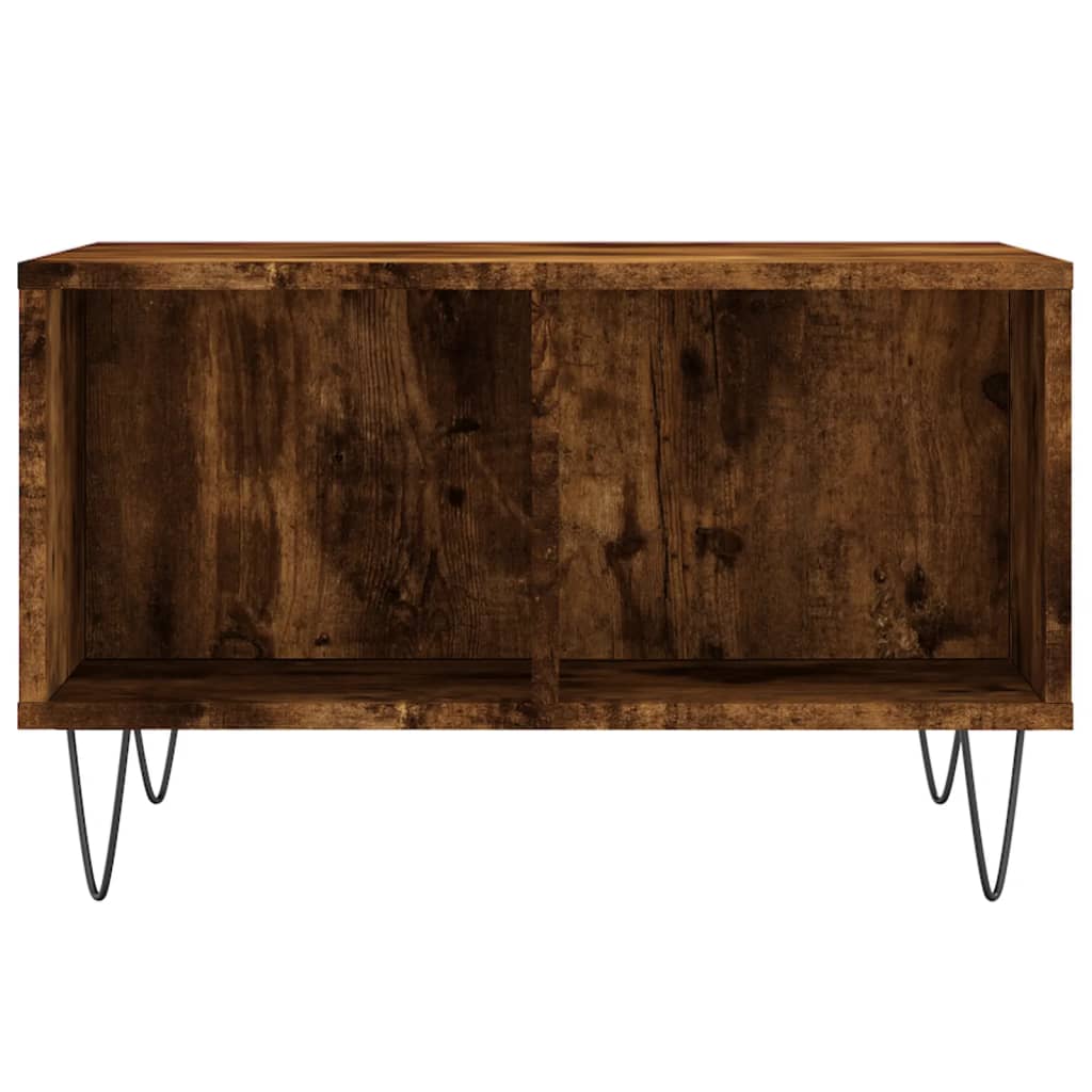 Coffee Table Smoked Oak 60x50x36.5 cm Engineered Wood