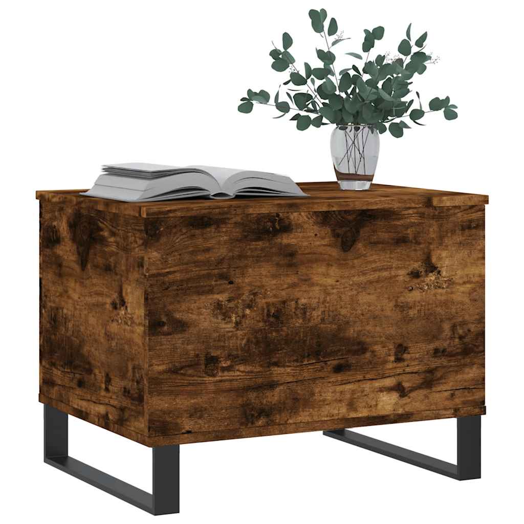 Coffee Table Smoked Oak 60x44.5x45 cm Engineered Wood