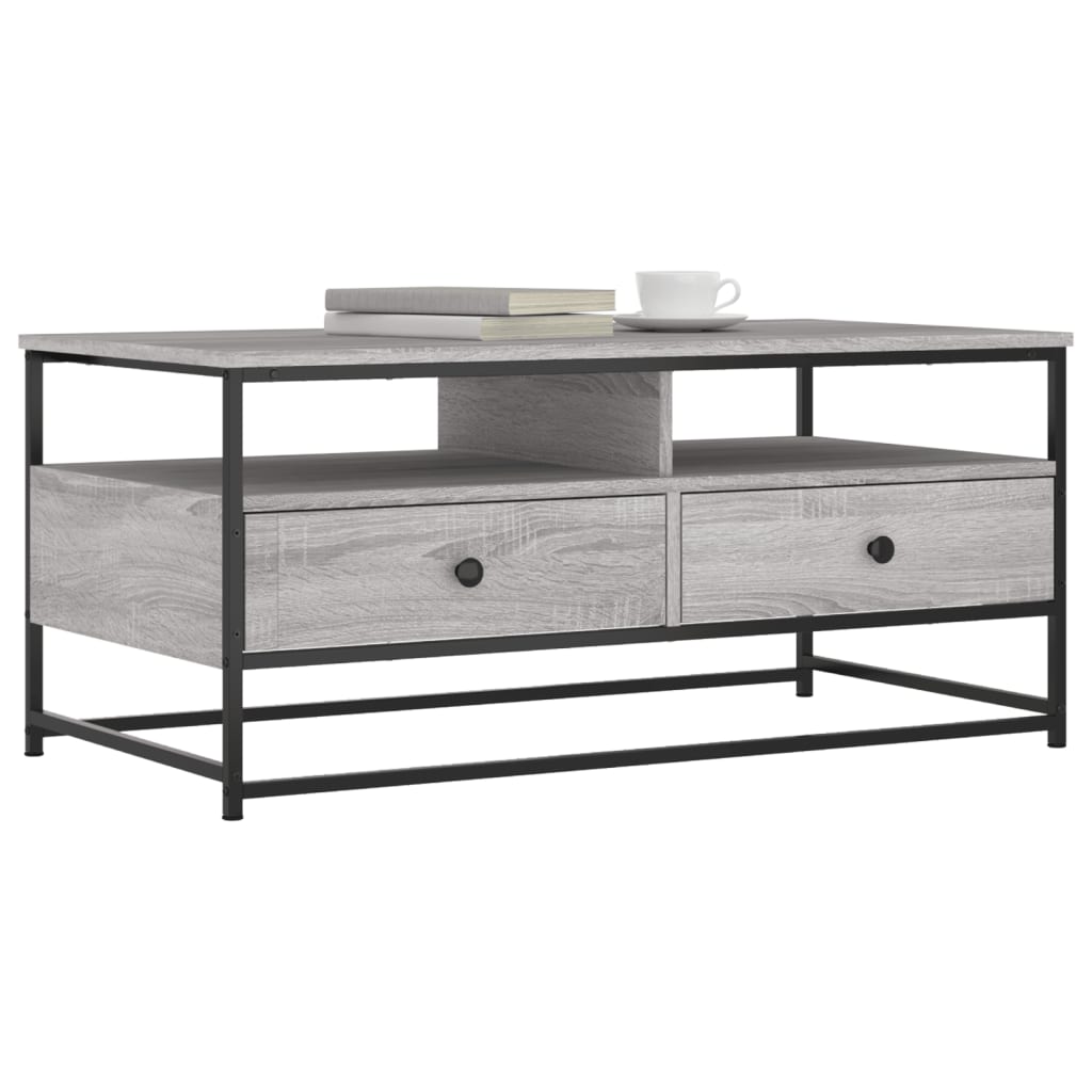 Coffee Table Grey Sonoma 100x51x45 cm Engineered Wood