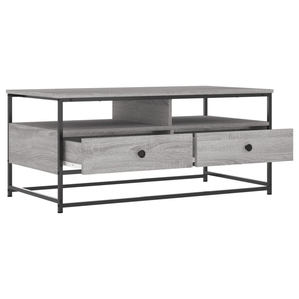 Coffee Table Grey Sonoma 100x51x45 cm Engineered Wood