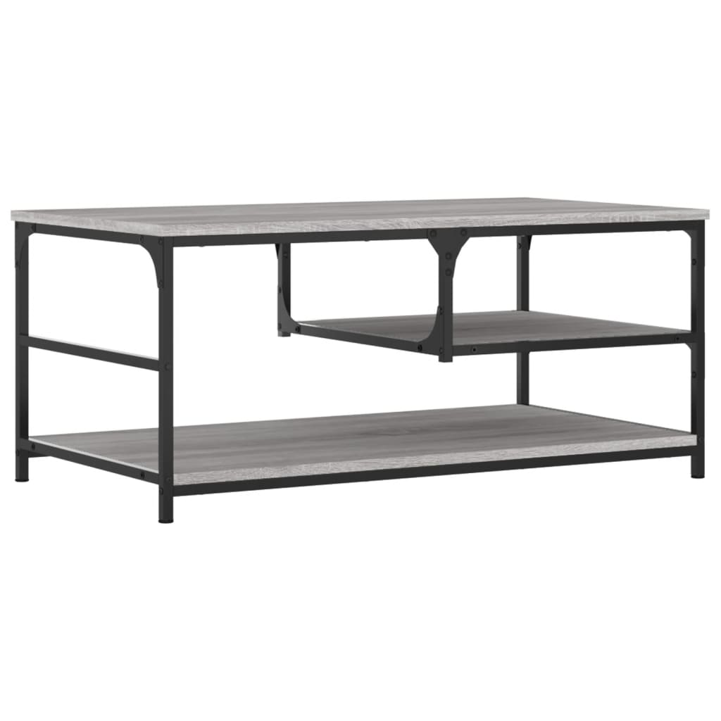 Coffee Table Grey Sonoma 90x49x40 cm Engineered Wood