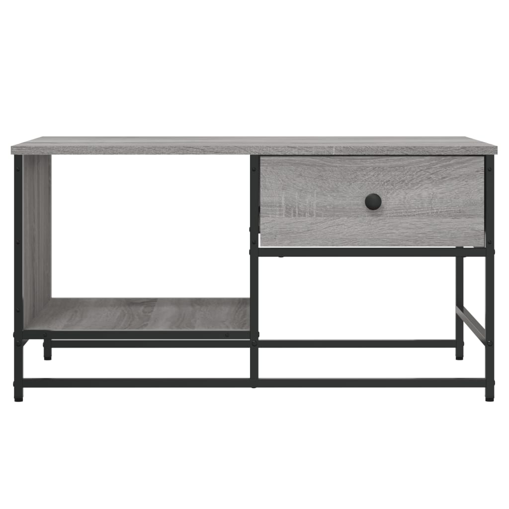 Coffee Table Grey Sonoma 85.5x51x45 cm Engineered Wood