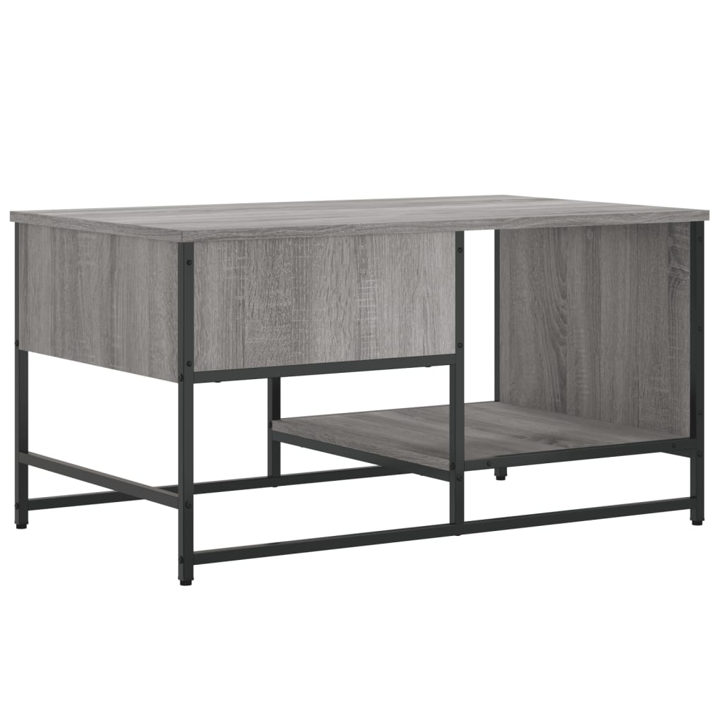 Coffee Table Grey Sonoma 85.5x51x45 cm Engineered Wood