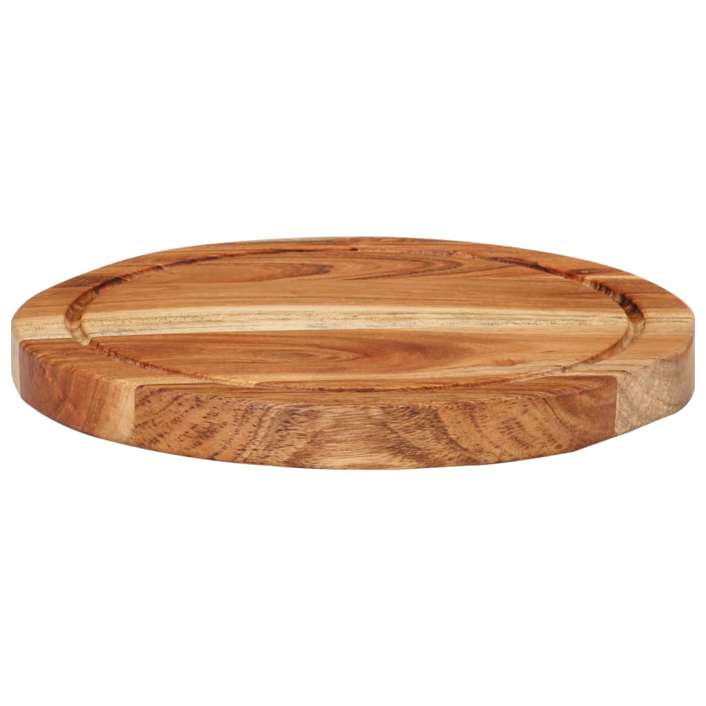 Chopping Board Ø25x2.5 cm Solid Wood Acacia