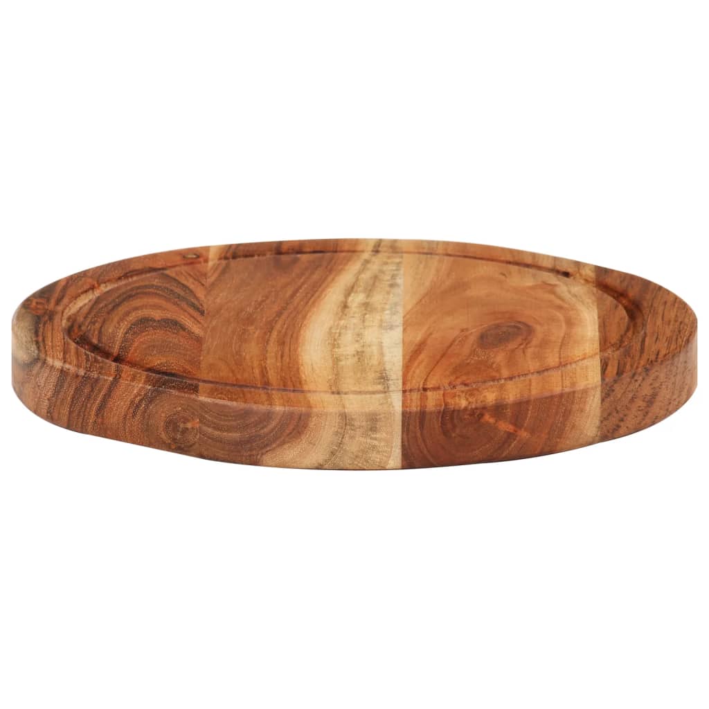 Chopping Board Ø25x2.5 cm Solid Wood Acacia