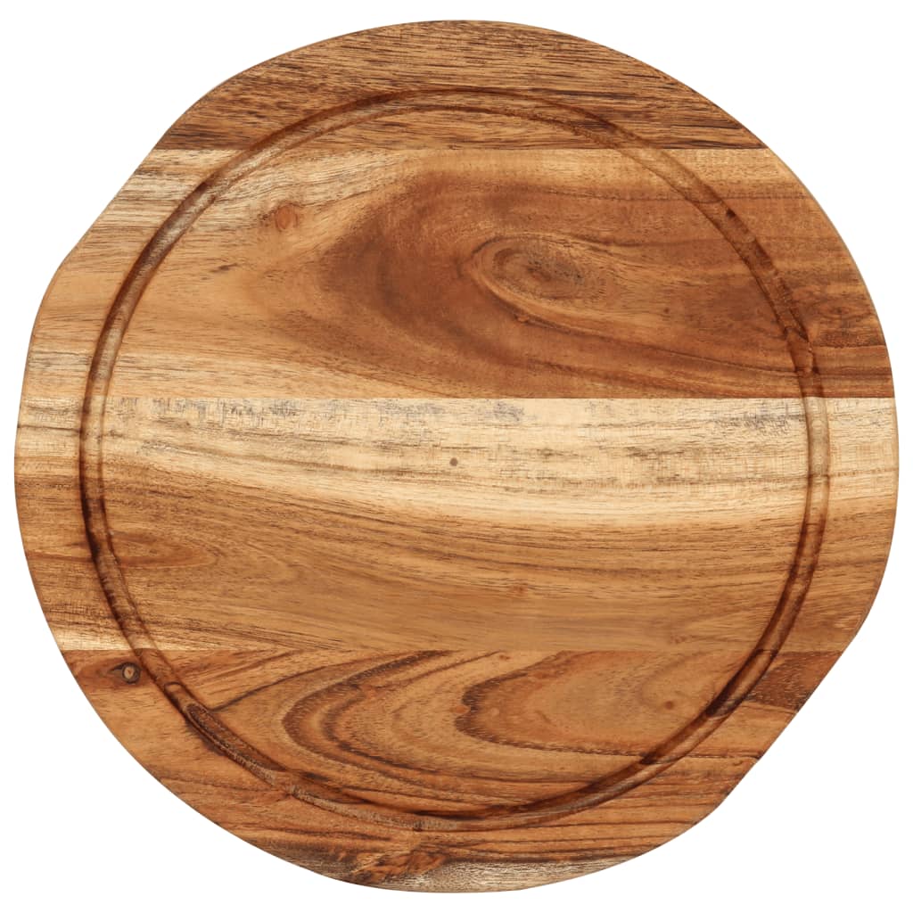 Chopping Board Ø25x2.5 cm Solid Wood Acacia