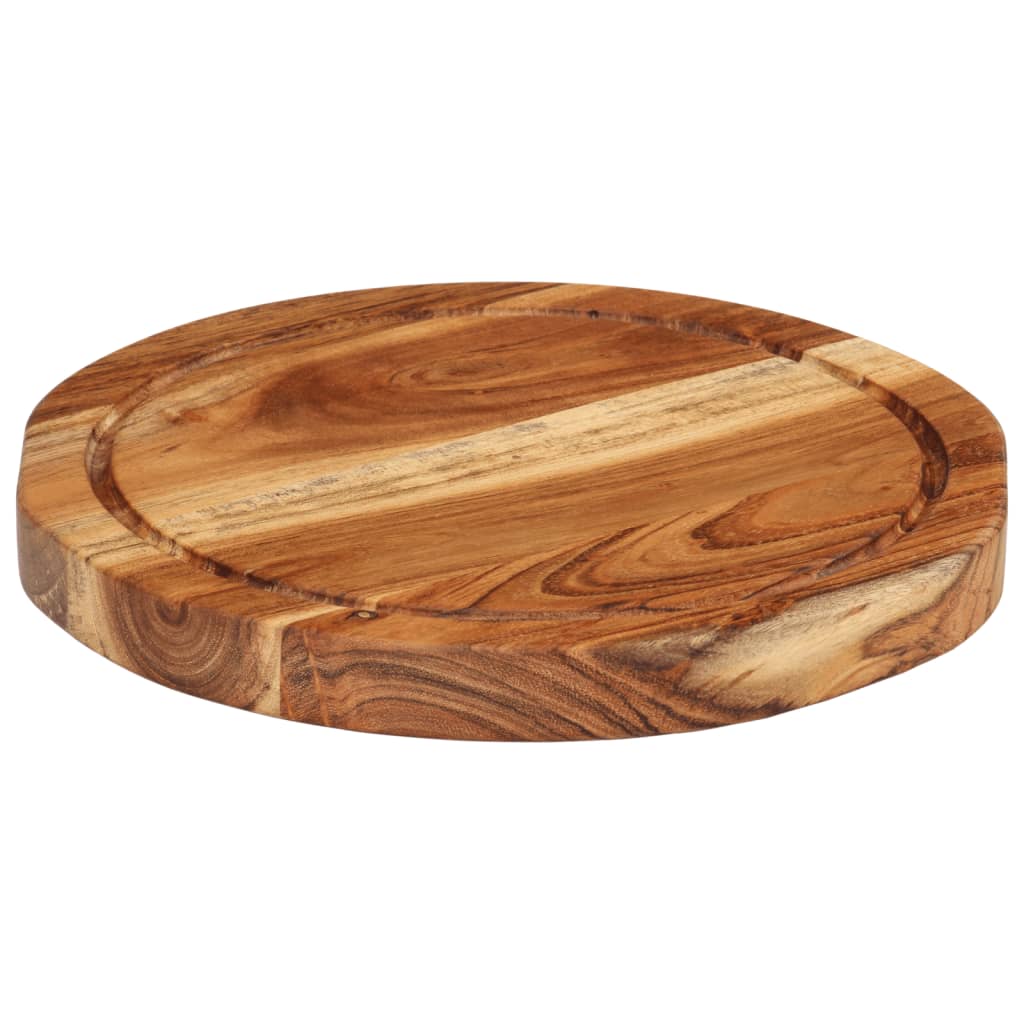 Chopping Board Ø25x2.5 cm Solid Wood Acacia