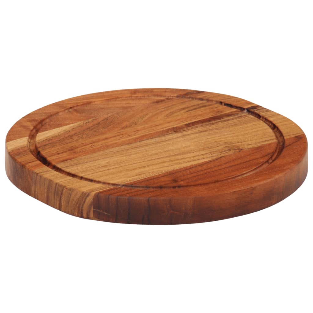Chopping Board Ø25x2.5 cm Solid Wood Acacia