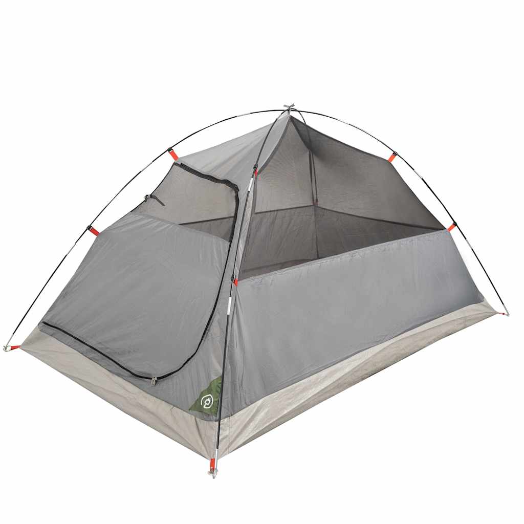 Camping Tent Dome 4-Person Green Waterproof