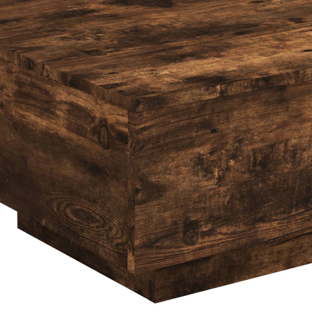 Coffee Table Smoked Oak 55x55x31 cm Engineered Wood
