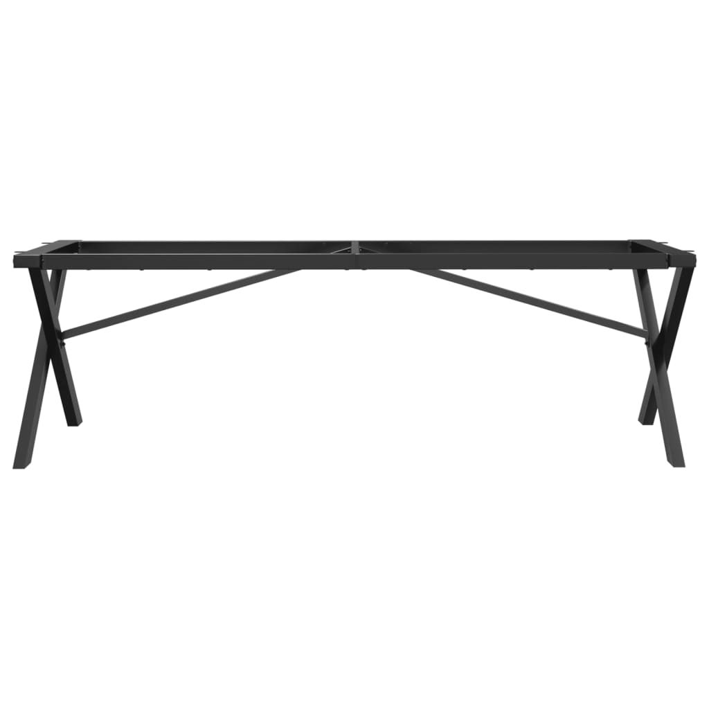 Coffee Table Legs X-Frame 140x30x43 cm Steel