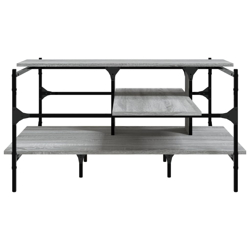 Coffee Table Grey Sonoma 100x100x48.5 cm Engineered Wood
