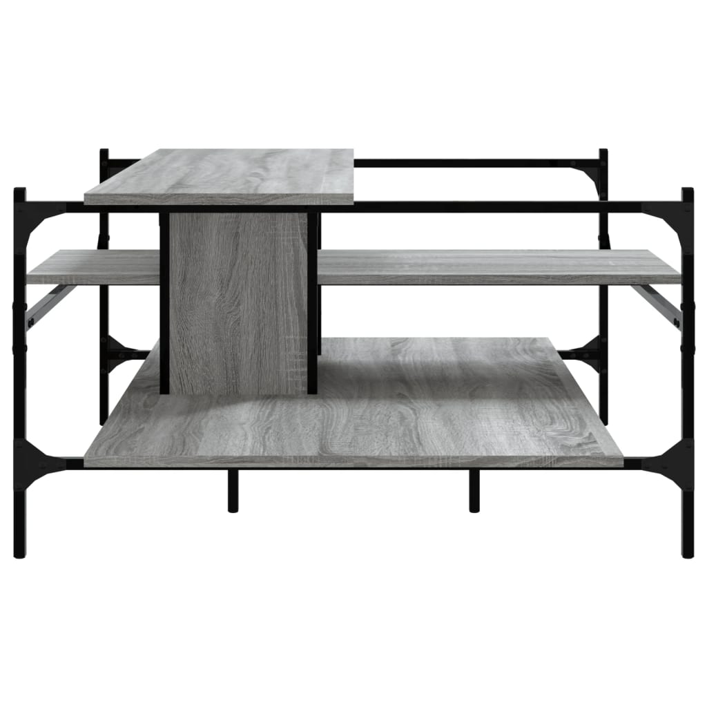 Coffee Table Grey Sonoma 100x100x48.5 cm Engineered Wood