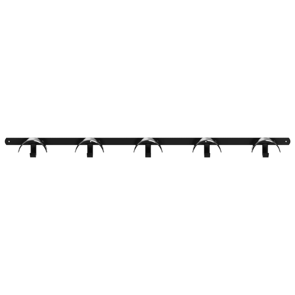 Bridle Hanger for 5 Bridles with 5 Hooks Black Iron