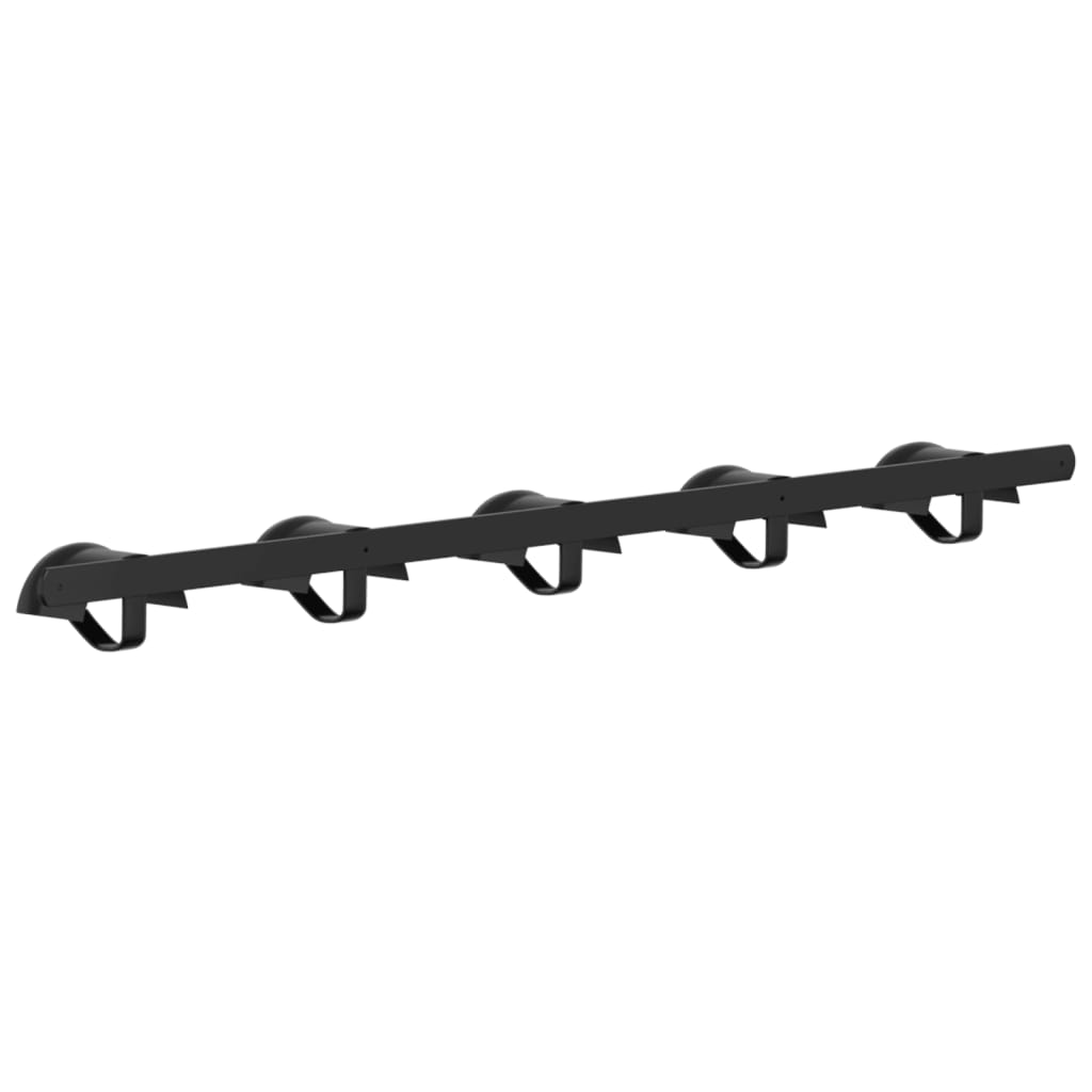 Bridle Hanger for 5 Bridles with 5 Hooks Black Iron