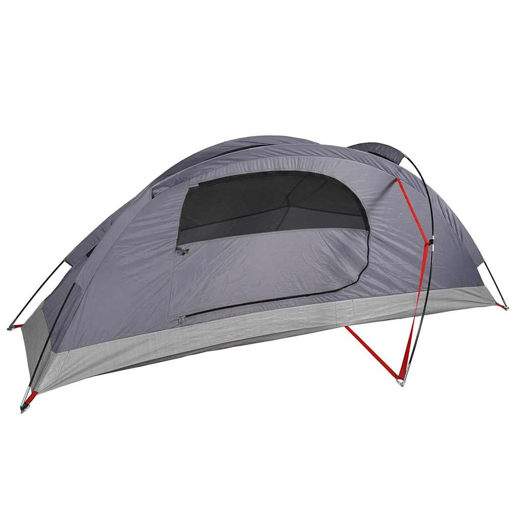Camping Tent Dome 1-Person Orange Waterproof