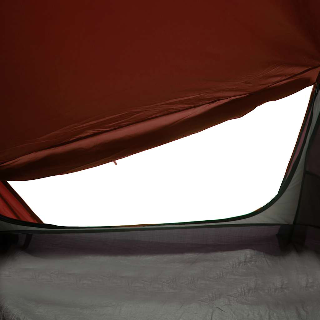 Camping Tent Tunnel 1-Person Grey and Orange Waterproof