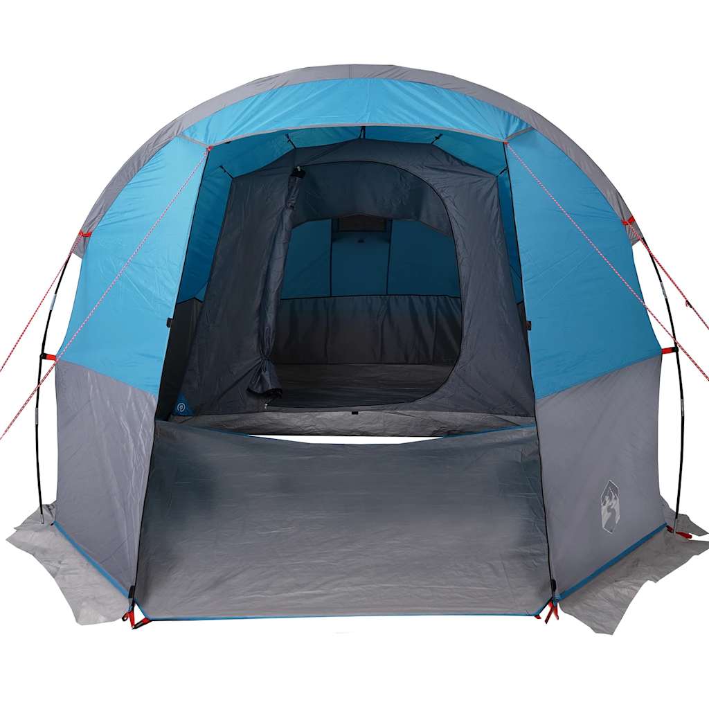 Camping Tent Tunnel 4-Person Blue Waterproof