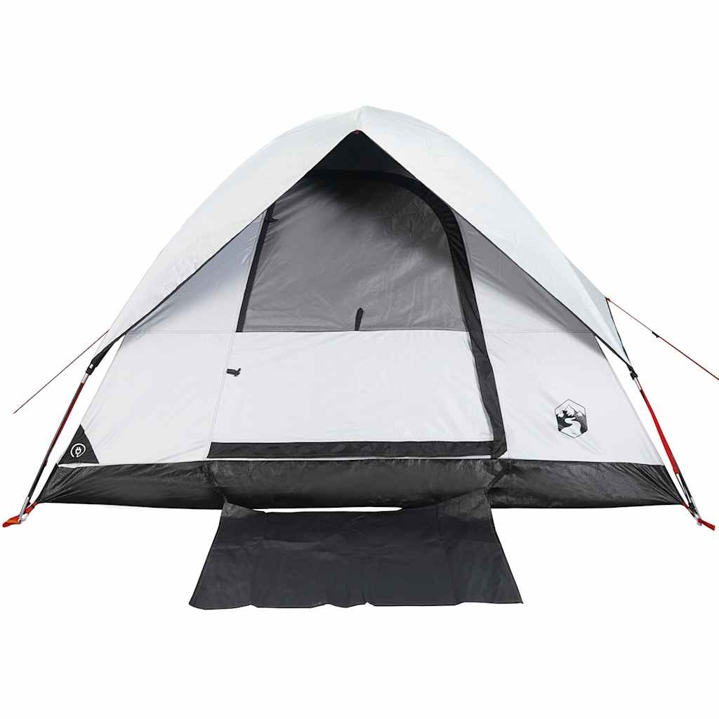Camping Tent Dome 3-Person White Blackout Fabric Waterproof