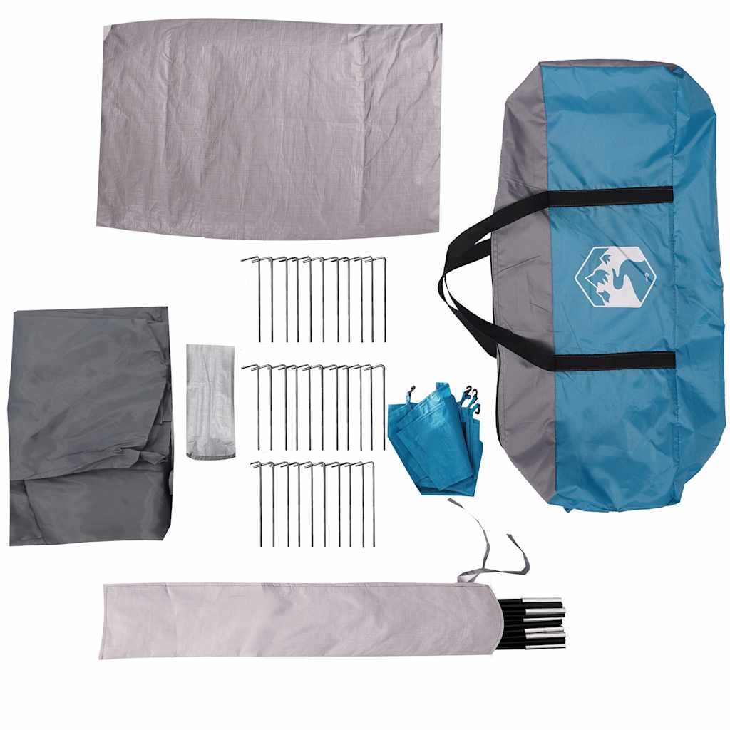 Camping Windbreak Blue 366x152x152 cm Waterproof