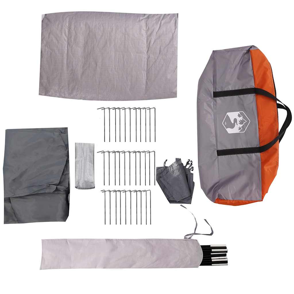 Camping Windbreak Orange 366x152x152 cm Waterproof