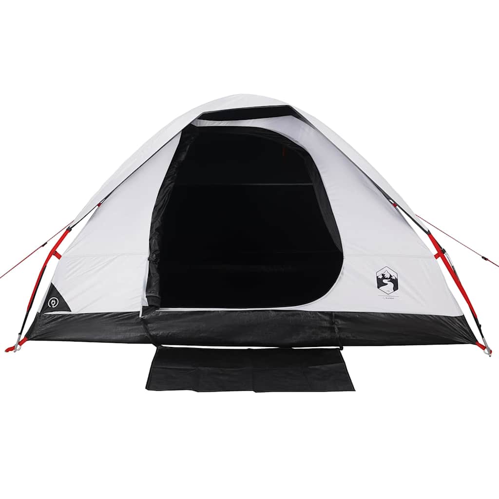 Camping Tent Dome 2-Person White Blackout Fabric Waterproof