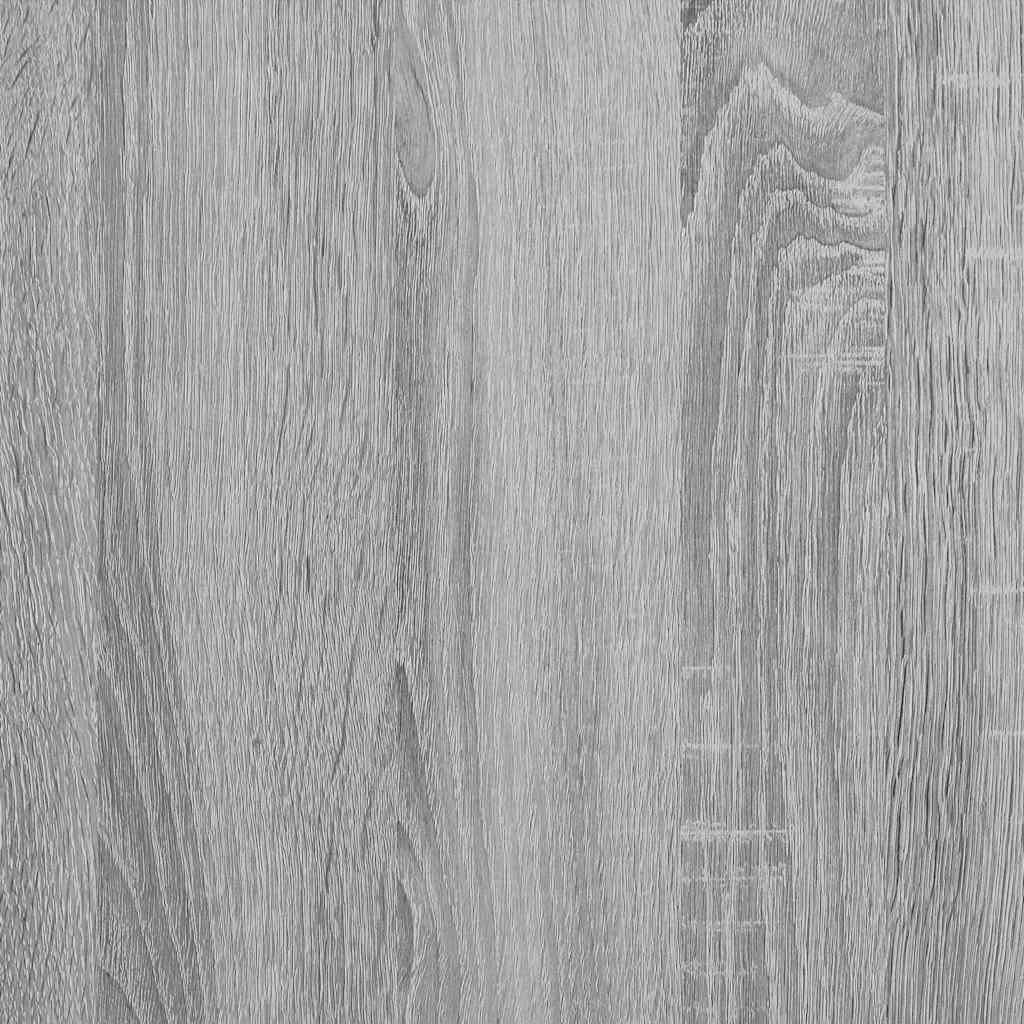 Coffee Table Grey Sonoma 80x80x45 cm Engineered Wood and Metal