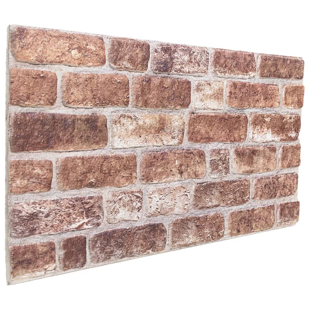 3D Wall Panels 10 pcs Brown 100x50 cm EPS