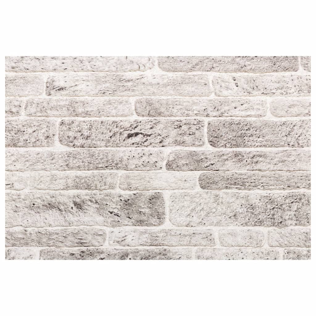 3D Wall Panels 10 pcs Light Grey 100x50 cm EPS